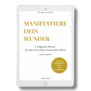 Manifestiere dein Wunder, Lebensratgeber E-Book am Ipad